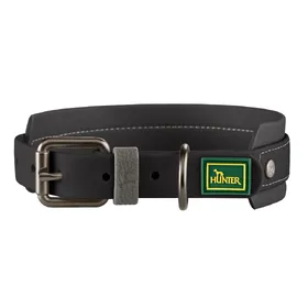 Comparer les prix de HUNTER collier Havanna, noir Gr. ML : 55cm de long, 40mm de large chien