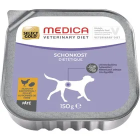 Comparer les prix de SELECT GOLD Medica Diététique Barquettes de Pâtée Chien Adulte Poulet aux Pommes de terre 20x150 g