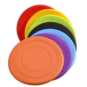Comparer les prix de 7 pièces Frisbee pour chien, jouet interactif pour le dressage rapide, silicone flottant
