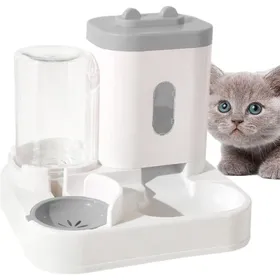 Comparer les prix de Distributeur Croquettes Chat Automatique 2 Bols Distributeur Croquettes Chat, Chien Gamelle À Nourriture Et À Eau