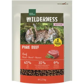 Comparer les prix de REAL NATURE WILDERNESS Croquettes pour chaton Pure Beef 2,5 kg