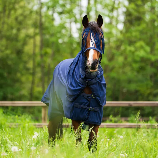 Imperial Riding Couverture anti-mouches IRHReese - Taille 165 - Bleu – photo 2