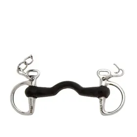 Comparer les prix de Mors pour cheval cambridge à embouchure rigide en caoutchouc sans fentes Sefton Kimblewick