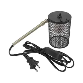 Meilleurs prix pour Abat-jour de lampe chauffante pour reptile Professionnel Sûr Prévient les brûlures Abat-jour de lampe isolante pour reptile pour gray