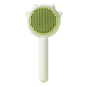 Meilleurs prix pour Brosse auto-nettoyante pour animaux - Phoesky - Poils doux - Dureté réglable - Dents incurvées à 140°