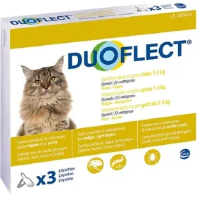 Meilleurs prix pour DUOFLECT Pipettes antiparasites pour chat - Lot de 2x 1 à 5kg - 3 pipettes