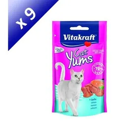 Comparer les prix de VITAKRAFT Cat Yums Friandise pour chat au Saumon - 9x40 g