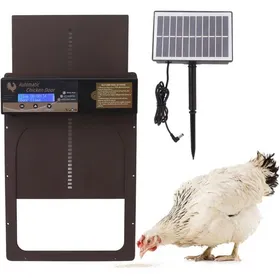 Comparer les prix de Porte de poulailler automatique nergie solaire tanche en aluminium avec minuterie IP45 pour ferme couleurs multiples Largeight