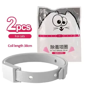 Comparer les prix de Lot de 2 colliers anti-puces et anti-tiques pour chiens, antiparasitaires et anti-parasitaires~00859