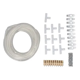 Comparer les prix de Abreuvoir à tétine pour lapin avec tuyau transparent de 0,3 po 16,4 pi Tout cuivre Facile à installer Automatique white
