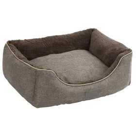 Comparer les prix de Corbeille Samuel - 50 X 40 X 15 Cm - Argent Et Gris - Pour Chien