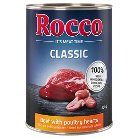 Meilleurs prix pour 6x400g Classic bœuf, cœur de volaille Rocco - Nourriture pour chien