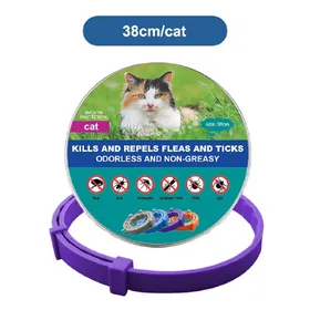 Comparer les prix de Nouveau collier pour chat, collier vétérinaire anti-puces et anti-tiques pour chiens et chats, collier antibactérien pour grands et petits chiens~00144