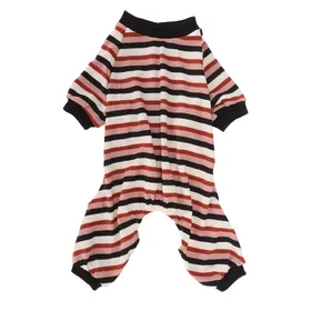 Comparer les prix de Pyjama pour Chien Rayé Classique Léger Chaud Confortable Extensible Combinaison Vêtements pour Chien pour Printemps S S(for 2-4kg) brown