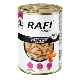 Meilleurs prix pour 6x 1240g Rafi Dog à la dinde, nourriture humide