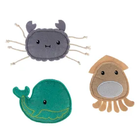 Meilleurs prix pour Lot de jouets TIAKI Ocean Gang avec menthe à chat - lot de 3 jouets