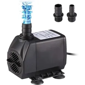 Meilleurs prix pour Pompe À Eau Submersible 2500 L/H 45 W Pour Aquarium Bassin Fontaine Circulation DEau Douce Et Marine Avec 2 Buses 25 M De Haut