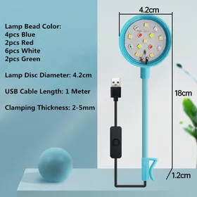 Comparer les prix de Lampe d'aquarium USB 3 W 5 V LED étanche éclairage d'aquarium lampe de poisson sous-marine Aquariums décor lampe de plante Mini lampe d'aquarium white