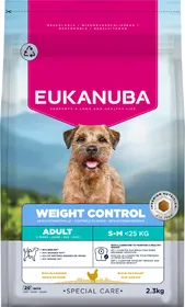 Comparer les prix de EUKANUBA Special Care Croquettes Contrôle de poids pour chien de petite et moyenne taille au poulet - Lot de 2x 15kg (nouveau packaging)