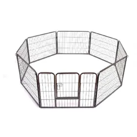 Meilleurs prix pour Parc à Chiots, enclos pour chiens et autres animaux, 8 panneaux 80x60, modulable