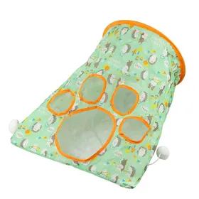 Meilleurs prix pour Tunnel pour chat et Cubes combinés pour chats d'intérieur avec balle de jeu pliable et interactif vert