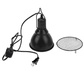 Comparer les prix de Luminaire pour Reptiles Éclairage de Simulation Douille E27 Luminaire Lampe pour Reptiles pour Ampoule UVA UVB Basking black