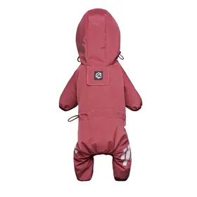 Comparer les prix de Imperméables pour animaux de compagnie Manteaux de pluie réfléchissants imperméables pour chiots à capuche pour chiens de petite et moyenne taille Combinaison Chihuahua Bouledogue français Salopette XL rose