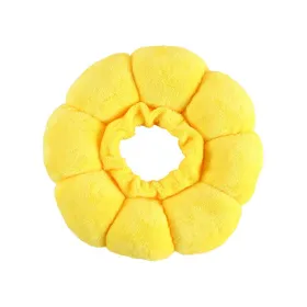 Meilleurs prix pour Collier élisabéthain pour animaux de compagnie Sunflower - Réglable - Anti-morsure - Chirurgie - Anti-léchage - Cicatrisation des plaies - Colliers de protection pour chats - Couverture de tête en peluche douce pour animaux de compagnie XS yellow