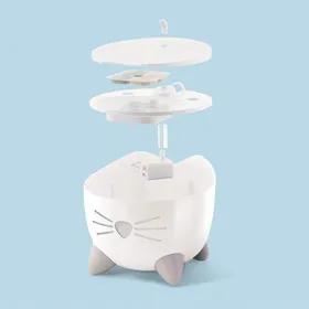 Meilleurs prix pour Fontaine a eau Catit - CH-7155 - Fontaine Pixi pour chat blanc 2 5l 22x22x19 5 cm