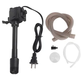 Meilleurs prix pour Aquarium 3 en 1 Pompe Submersible Aération Vague Pompe à Eau Aquarium black