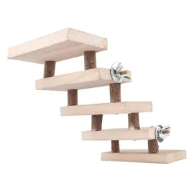 Meilleurs prix pour Jouet d'escalade - SURENHAP - 5 Couches - Bois naturel - Pour hamsters et perroquets - Accessoires cage