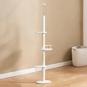 Comparer les prix de Arbre à chat extensible jusquau plafond avec plateformes nuage et griffoirs en sisal pour chat adulte à monter soi-même