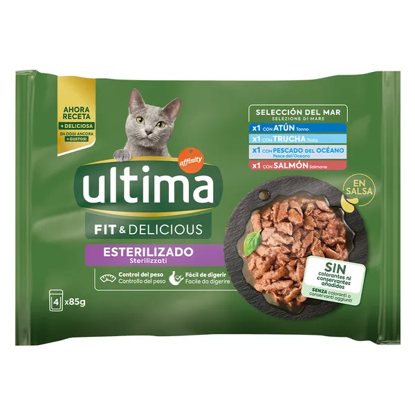 Ultima Stérilisé sélection aux poissons - Pâtée pour chat – photo 4