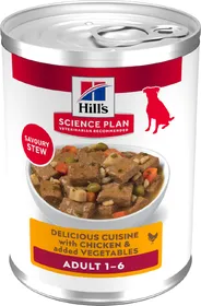Meilleurs prix pour Hill’s Science Plan Adult Mijoté Poulet et Légumes pour chien adulte - 12x363g
