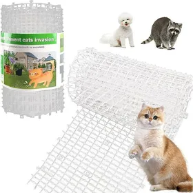 Comparer les prix de Tapis répulsif pour animaux de compagnie blanc 1 98 m avec 8 piquets de sol et 8 attaches tapis répulsif pour chats avec pointe
