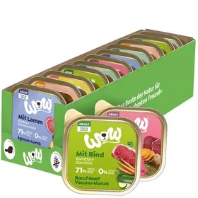Comparer les prix de WOW! Multipack Pâtée pour chien adulte - Lot de 2x 6x800g