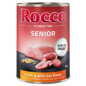 Comparer les prix de 24x400g Senior volaille, flocons d'avoine Rocco - Nourriture pour chien