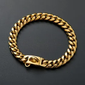 Comparer les prix de Collier chaîne pour chien Doré 15 mm Acier Inoxydable Chaîne à maillons cubains Robuste Haute résistance Résistant aux morsures Collier pour chien avec boucle Pour chiens (as the picture,12inch (30.5cm))