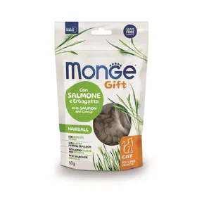 Meilleurs prix pour Monge Gift croquette pour chat 60 g Adulte Herbes à chat, Saumon