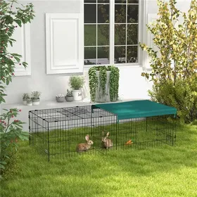 Comparer les prix de Clapier extérieur pour lapins nains 185x75x50 cm