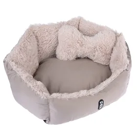 Comparer les prix de Panier TIAKI Fluffy Bone pour chien 60 x 50 x 22 cm