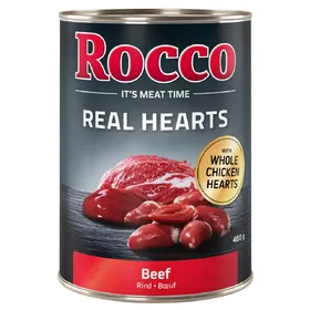 Meilleurs prix pour 6x400g Real Hearts bœuf Rocco - Nourriture pour chien