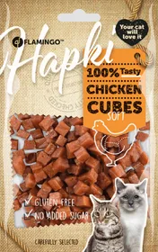 Comparer les prix de HAPKI Friandise Cubes de poulet pour chat - 85gr