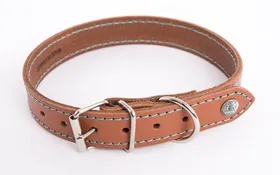 Meilleurs prix pour MARTIN SELLIER-Martin Sellier Collier Chien Cuir Cognac Turquoise Flash - Taille 22/47