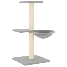 Meilleurs prix pour Arbre à chat avec griffoirs en sisal 72 cm - vidaXL - bois dingénierie peluche sisal - gris clair - 46 x 44 x 72 cm dyv66j232