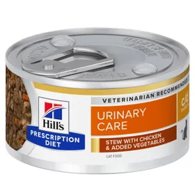 Comparer les prix de Hill's Prescription Diet Urinary Care c/d Multicare Urinary Care Boîtes de Ragoût Chat Adulte Poulet 48x82 g