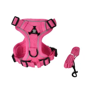 Meilleurs prix pour Harnais et Laisse pour Chat Ensemble Anti-évasion Réfléchissant Marche Extérieure Gilet pour Chaton Sangle de Poitrine pour Chiens Chats Harnais Respirants pour Animaux (Rose Red,S)