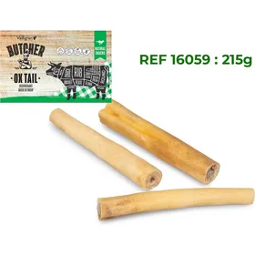 Meilleurs prix pour Friandise naturelle Queue de boeuf pour chien - Lot de 2x 215g