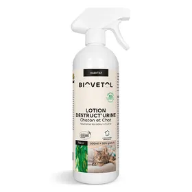 Comparer les prix de Biovetol Lotion Destruct’Urine Chat Bio - 500ml +50% offert