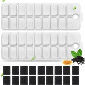 Comparer les prix de Lot De 36 Filtres De Fontaine À Eau Pour Chat - Triple Système De Filtration - 18 Filtres De Rechange Avec 18 Éponges Compatibles